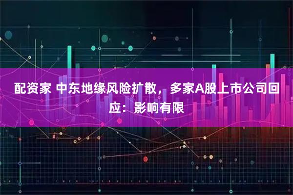 配资家 中东地缘风险扩散，多家A股上市公司回应：影响有限