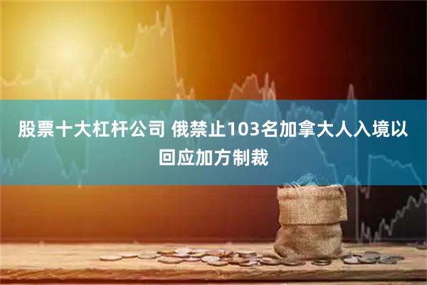 股票十大杠杆公司 俄禁止103名加拿大人入境以回应加方制裁